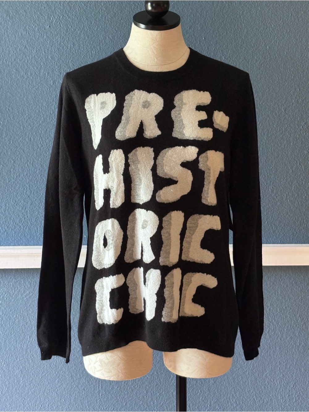 Rare Vintage Moschino Cheap and Chic 100% Cashmere Prehistoric Chic Sweater NWT